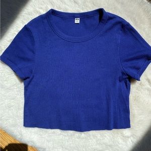 SOLD | One of One Cropped Uniqlo Ribbed TShirt
